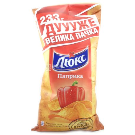 Люкс, 233г, Чіпcи, Паприка, М / у