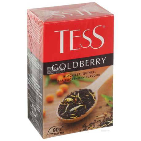 Tess,Goldberry, 90г, Чай Тесс, Голдберри, черный с ароматом облепихи и айвы, м/у
