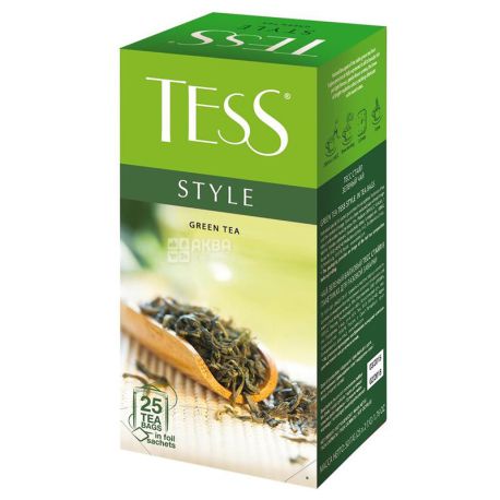 Tess, Style, 25 пак., Чай Тесс, Стайл, зеленый