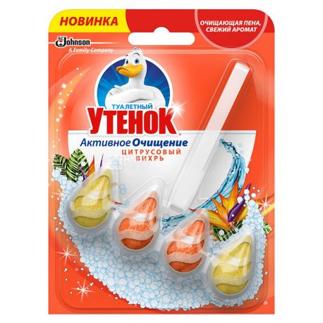 Toilet duckling, Toilet unit, 40g, Citrus whirlwind, M / s