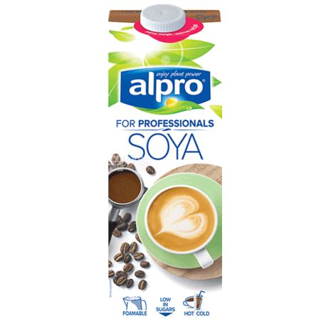 Alpro, Soya for Professionals, 1 л, Алпро, Профешнл, Соевое молоко, витаминизированное