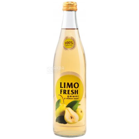 Limofresh Non-alcoholic Drink, Duchess pear, 0.5 L, Glass Bottle