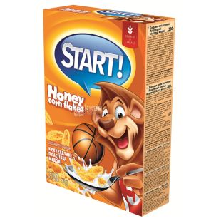 Start, 280 г, Хлопья Старт, кукурузные, глазированные, сухой завтрак для детей от 6-ти лет