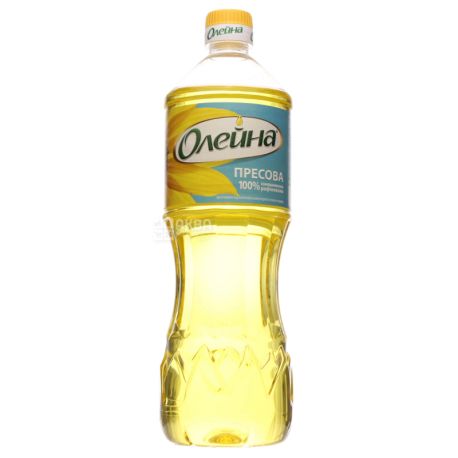 Олейна олія соняшникова пресова, 0,87л, пет бутилка