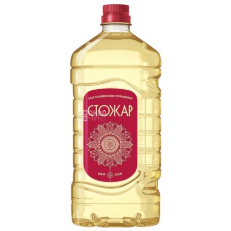 Stozhar sunflower oil refined, 1.6 liter, pet bottle
