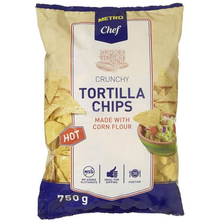 Metro Chef Тортилла чипсы кукурузные с сыром, 750г, м/у