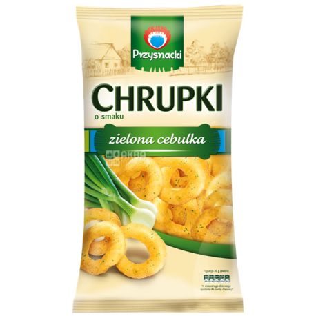 Przysnacki кукурудзяні снеки, зелена цибуля 150 г