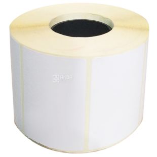 Етикетка самоклеюча на гільзі, 70х40 мм, 1000 шт., у рулоні