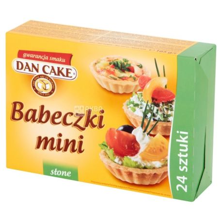 Dan Cake Тарталетки песочные для соленых блюд, 165 г, Коробка