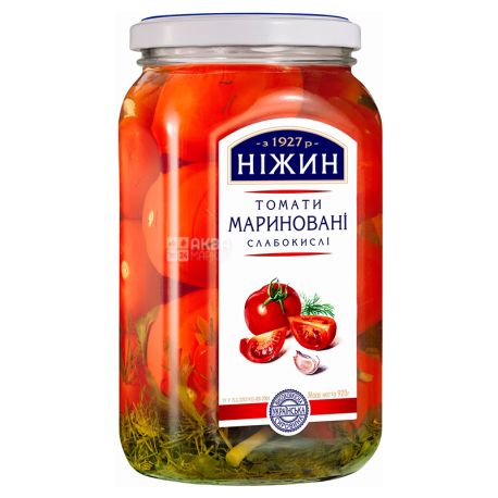 Нежин Томаты маринованные, 920 г, Стекло