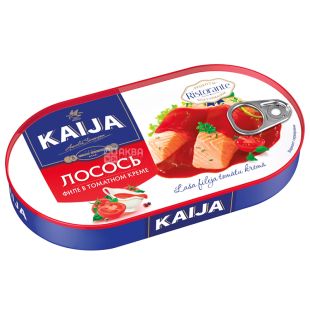 Kaija, 170 г, Філе лосося в томатному кремі, з ключем