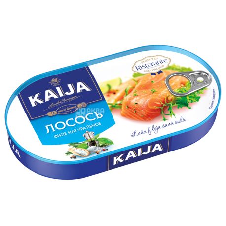 Kaija, 170 г, Лосось филе натуральное, с ключом