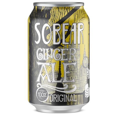 Wild Grass Sobear Имбирный эль, 0,33 л, Упаковка 24 шт.