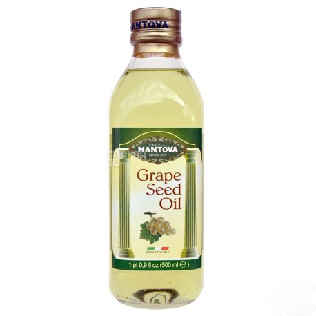 Mantova Grape Seed Oil, 500 ml, plastic bottle