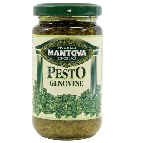 Mantova, 190 g, Sauce, Pesto, With basil, glass