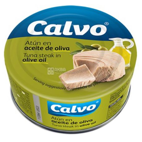 Calvo Тунець в оливковій олії, 160, ж/б