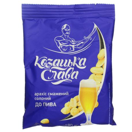 Козацька слава Арахіс смажений до пива, 180г