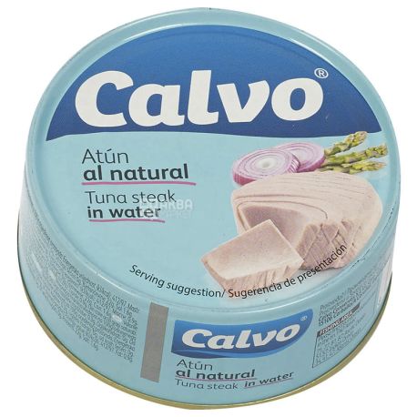 Calvo Тунец в собственном соку, 160г, ж/б