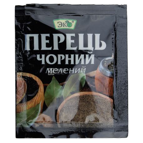 Эко, Перец черный молотый, 10 г