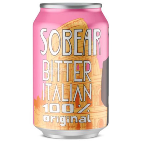 Wild Grass Sobear Bitter Italian, Газованний напій, Упаковка 24 шт.