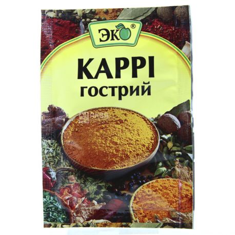 Эко, 20 г, Приправа, Карри, Острый, м/у