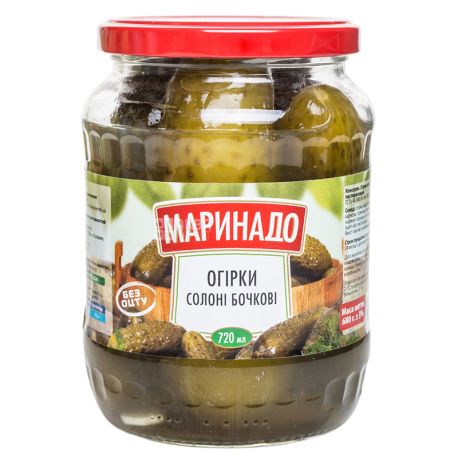 Маринадо, Огурцы бочковые, 720 мл