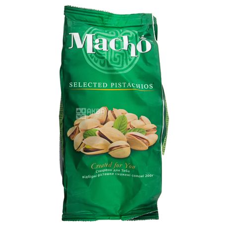Macho Salted Pistachio Salted, 200 g