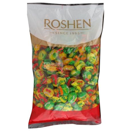 Roshen, 1 кг, Карамель леденцовая, Джус микс