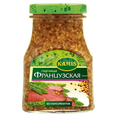 Kamis , 180г, Гірчиця, Французька, Скло