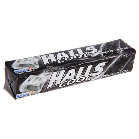 Halls, 25,2 г, Льодяники, Cool, Ментол екстра, м/у