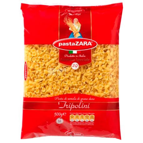 Pasta Zara Tripolini №29, 500 г, Макароны Маленькие бантики Паста Зара Триполини