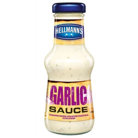 Hellmann's, 225 ml, Yoghurt sauce, With garlic