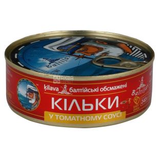 Baltijas, 240 г, Килька, в томатном соусе