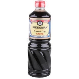 Kikkoman, 1 л, Соус соевый, натурально сваренный, ПЭТ
