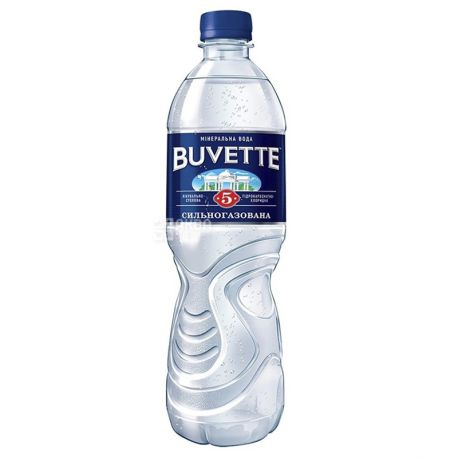 Buvette №5, 0,5 л, Упаковка 9 шт., Бювет, Вода минеральная сильногазированная, ПЭТ