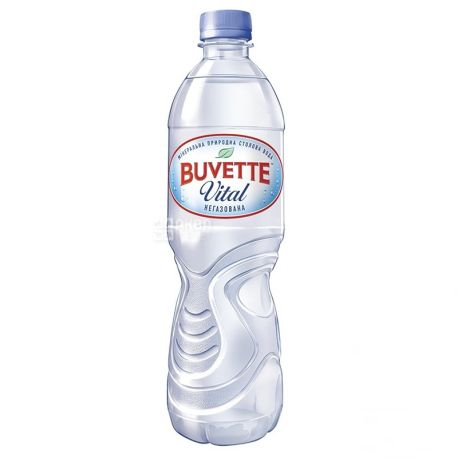 Buvette Vital, 0,5 л, Упаковка 9 шт., Бювет Витал, Вода минеральная негазованная, ПЭТ