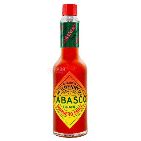 Tabasco, 60 ml, Sauce, Habanero, pepper, glass