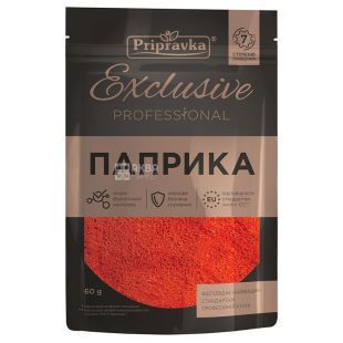 Приправка Exclusive, 60 г, Паприка солодка, мелена