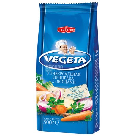 Vegeta, 500 г, Приправа з овочів, Універсальна, м/у