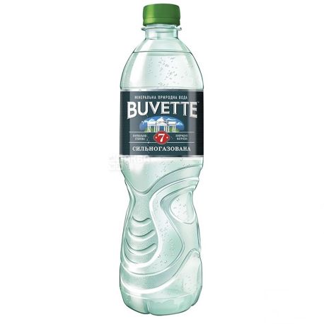 Buvette №7, 0,5 л, Упаковка 9 шт., Бювет, Вода минеральная сильногазированная, ПЭТ