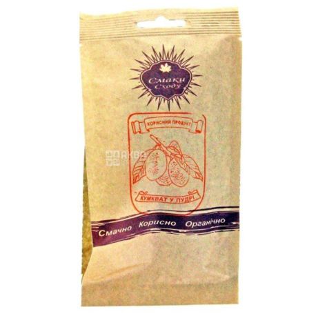 Tastes of the East Kumquat in powdered sugar, 100 g, Paper bag