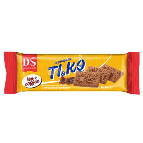 DS Homemade Holiday, TI & KO Cookies with Truffle Flavor, 40 g, Wrapper