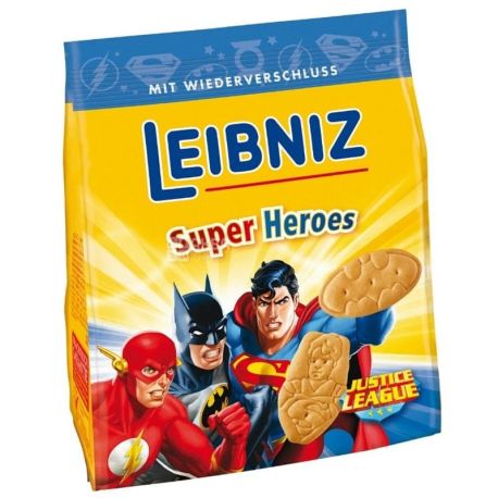 Leibniz Печиво Супергерої для хлопчиків, 100 г, Флоупак