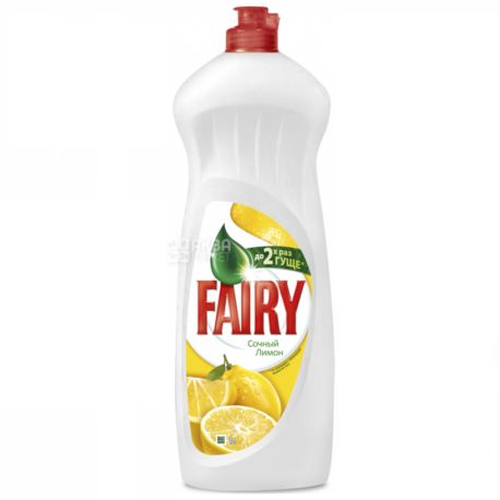 Fairy, Лимон, 1 л, Жидкое средство для мытья посуды