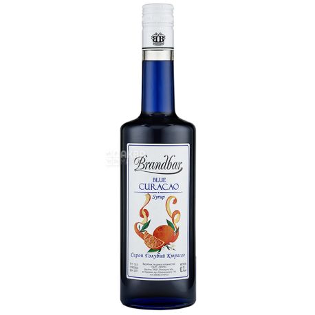 Brandbar Blue Curacao, Syrop Blue Curacao, 0.7 l, glass