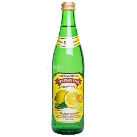Грузинский Букет, Лимон, 0,5 л, Упаковка 12 шт., Напиток сильногазированный, стекло