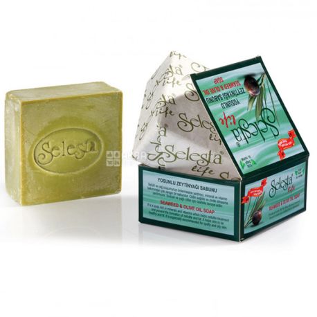 Selesta, Olive Soap with Seaweed, 170 g, cardboard box