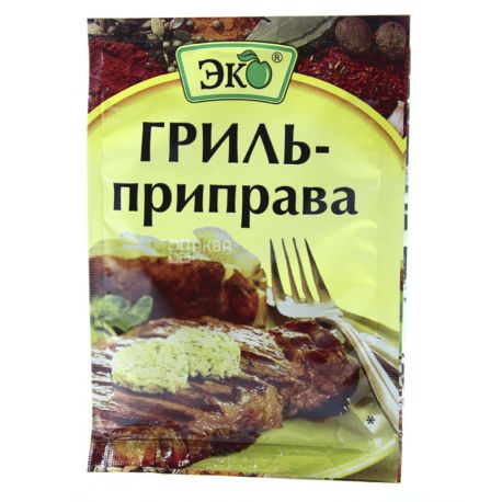 Еко, Приправа до грилю, 20г, м’яка упаковка