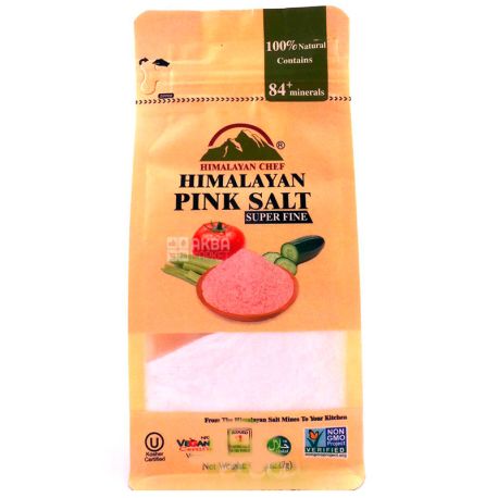 Himalayan Chef, Сіль рожева гімалайська супер дрібна, 225 г