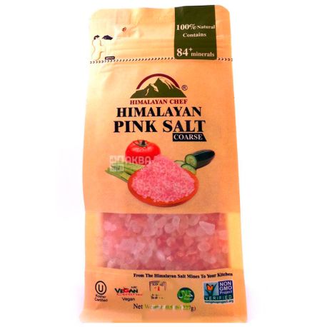 Himalayan Chef, Соль розовая гималайская, крупная, 225 г